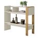Conjunto Decorativo Aparador Buffet e Mesa De Centro Rennes MDP OffWhite/Lamina Mel G11 - Gran Belo