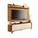 Conjunto Decorativo Bancada e Painel Kirby TV até 70 Polegadas Cinamomo/Off White G26 - Gran Belo