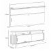 Conjunto Decorativo Bancada e Painel Kirby TV até 70 Polegadas Cinamomo/Off White G26 - Gran Belo