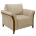 Conjunto Decorativo Poltrona e Sofá 222cm Market Linho Bege G45 - Gran Belo