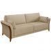 Conjunto Decorativo Poltrona e Sofá 222cm Market Linho Bege G45 - Gran Belo