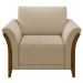 Conjunto Decorativo Poltrona e Sofá 222cm Market Linho Bege G45 - Gran Belo