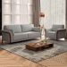 Conjunto Decorativo Poltrona e Sofá 222cm Market Linho Cinza G45 - Gran Belo