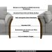 Conjunto Decorativo Poltrona e Sofá 222cm Market Linho Cinza G45 - Gran Belo