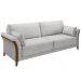Conjunto Decorativo Poltrona e Sofá 222cm Market Veludo Cinza G45 - Gran Belo