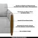 Conjunto Decorativo Poltrona e Sofá 223cm Maceió Veludo Cinza G45 - Gran Belo
