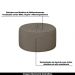 Conjunto Decorativo Sofá 288cm e Poltrona Clarke com Puff Round Veludo Bege G45 - Gran Belo