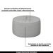 Conjunto Decorativo Sofá 288cm e Poltrona Clarke com Puff Round Veludo Cinza Claro G45 - Gran Belo