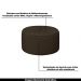 Conjunto Decorativo Sofá 288cm e Poltrona Clarke com Puff Round Veludo Marrom G45 - Gran Belo