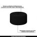 Conjunto Decorativo Sofá 288cm e Poltrona Clarke com Puff Round Veludo Preto G45 - Gran Belo