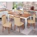 Conjunto Mesa Gallia 250cm com 8 Cadeiras Orfeu Poliéster Branco/Imbuía G42 - Gran Belo