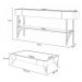 Conjunto Mesa de Centro Cadenza Aparador Vivant Verde Pistache/Castanho G26 - Hb Móveis
