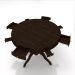 Conjunto Mesa de Jogos Carteado Bellagio Tampo Reversível Verde e 4 Cadeiras Madeira Poker Base Estrela Linho Cinza/Capuccino G42 - Gran Belo