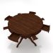 Conjunto Mesa de Jogos Carteado Bellagio Tampo Reversível Verde e 4 Cadeiras Madeira Poker Base Estrela Linho Cinza/Imbuia G42 - Gran Belo