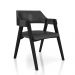 Conjunto Mesa de Jogos Carteado Bellagio Tampo Reversível e 4 Cadeiras Madeira Poker Base Cone PU Grafite/Preto G42 - Gran Belo