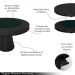 Conjunto Mesa de Jogos Carteado Bellagio Tampo Reversível e 4 Cadeiras Madeira Poker Base Cone PU Grafite/Preto G42 - Gran Belo