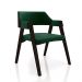 Conjunto Mesa de Jogos Carteado Bellagio Tampo Reversível e 4 Cadeiras Madeira Poker Base Cone Veludo Verde/Tabaco G42 - Gran Belo
