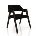 Conjunto Mesa de Jogos Carteado Bellagio Tampo Reversível e 4 Cadeiras Madeira Poker Base Estrela Veludo Preto/Capuccino G42 - Gran Belo