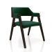 Conjunto Mesa de Jogos Carteado Bellagio Tampo Reversível e 4 Cadeiras Madeira Poker Base Estrela Veludo Verde/Imbuia G42 - Gran Belo