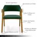 Conjunto Mesa de Jogos Carteado Bellagio Tampo Reversível e 4 Cadeiras Madeira Poker Base Estrela Veludo Verde/Mel G42 - Gran Belo