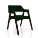 Conjunto Mesa de Jogos Carteado Bellagio Tampo Reversível e 4 Cadeiras Madeira Poker Base Estrela Veludo Verde/Tabaco G42 - Gran Belo