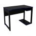 Conjunto Mesa e Armário para Escritório Home Office Gamer Cool MDP Preto/Azul G69 - Gran Belo
