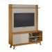 Conjunto Painel Extensível Rack TV até 65 Polegadas Tremonti/Audrey Nature/Off White G77 - Gran Belo