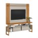 Conjunto Painel Extensível Rack Tremonti/Elora TV até 70 Polegadas Nature/Off White G77 - Gran Belo
