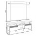 Conjunto Painel Extensível Rack Tremonti/Elora TV até 70 Polegadas Nature/Off White G77 - Gran Belo