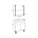 Conjunto Painel Organizador com Solesi/Chico 2 Prateleiras Branco G96 - Gran Belo