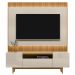 Conjunto Painel Rack Bancada Singapura/Flórida TV até 75 Polegadas Tauari/Off White G77 - Gran Belo