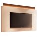 Conjunto Painel c/LED Nobre e Bancada Ária TV até 85 Polegadas Off White/Castanho G26 - HB Móveis