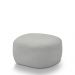Conjunto Poltrona Base Fixa e Puff Decorativo Charlote Sala de Estar Bouclê Cinza G88 - Gran Belo