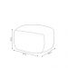 Conjunto Poltrona Base Fixa e Puff Decorativo Charlote Sala de Estar Bouclê Grafite G88 - Gran Belo