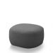 Conjunto Poltrona Base Fixa e Puff Decorativo Charlote Sala de Estar Bouclê Grafite G88 - Gran Belo