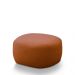 Conjunto Poltrona Base Fixa e Puff Decorativo Charlote Sala de Estar Bouclê Terracota G88 - Gran Belo