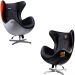 Conjunto Poltronas Decorativas Egg Chair MP4 SN 88/Lotus 12 G53 - Gran Belo