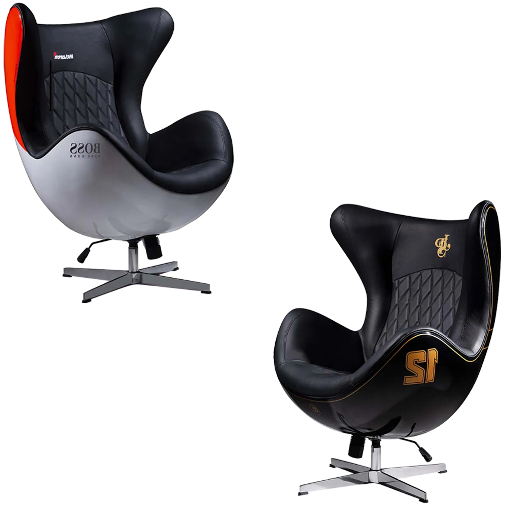 Conjunto Poltronas Decorativas Egg Chair MP4 SN 88/Lotus 12 G53 - Gran Belo