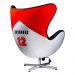 Conjunto Poltronas Decorativas Egg Chair MP4 SN 88/Lotus 12 G53 - Gran Belo