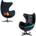 Conjunto Poltronas Decorativas Egg Chair RB Nº33/Hamilton Nº44 G53 - Gran Belo