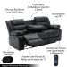 Conjunto Poltronas Sala de Cinema 2 e 3 Lugares Hollywood com Massagem/Aquecimento PU Preto G31 - Gran Belo