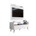 Conjunto Rack Bancada e Painel Adawi/Linden MDP/BP para TVs até 55 Branco G96 - Gran Belo