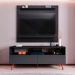 Conjunto Rack Bancada e Painel Adawi/Linden MDP/BP para TVs até 55 Preto G96 - Gran Belo