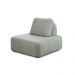 Conjunto Sala de Estar 1 Sofá Retrátil Modulado 282cm e 2 Poltronas Santiago Bouclê Cinza G89 - Gran Belo