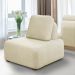 Conjunto Sala de Estar 1 Sofá Retrátil Modulado 342cm e 2 Poltronas Santiago Bouclê Off White G89 - Gran Belo