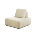 Conjunto Sala de Estar 1 Sofá Retrátil Modulado 342cm e 2 Poltronas Santiago Bouclê Off White G89 - Gran Belo