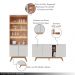 Conjunto Sala de Estar Cristaleira Buffet Aparador Mesa de Centro Decorativa Sancho Off White G73 - Gran Belo
