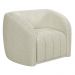 Conjunto Sala de Estar Sofá 252cm 3 Lugares e Poltrona Adam Boucle Off White G45 - Gran Belo