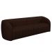 Conjunto Sala de Estar Sofá 292cm 4 Lugares e Poltrona Adam PU Marrom G45 - Gran Belo