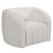 Conjunto Sala de Estar Sofá 332cm 4 Lugares e Poltrona Adam Boucle Branco G45 - Gran Belo